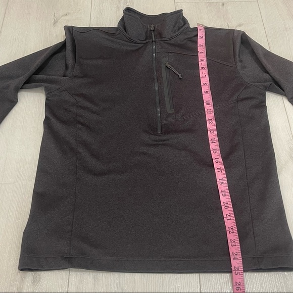The North Face Gray Quarter Zip Pullover Mock Neck Top Jacket Size Medium - Picture 4 of 10